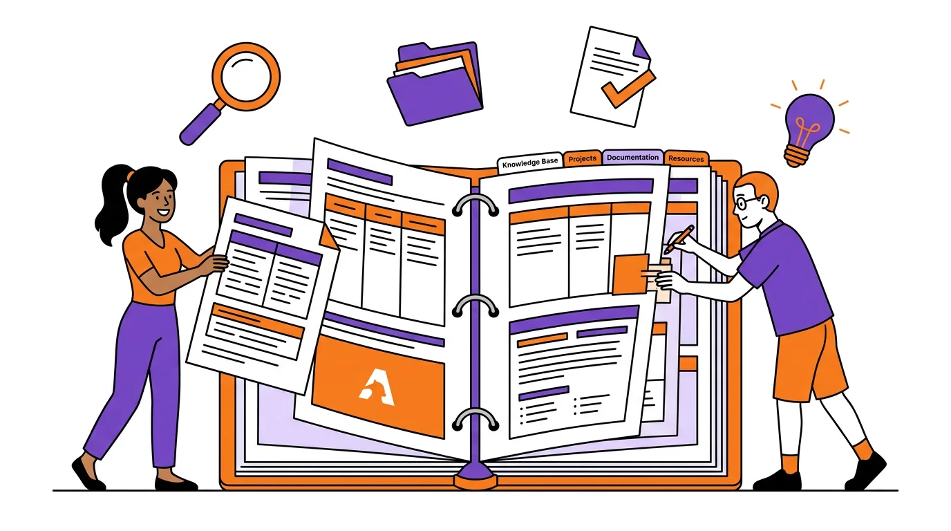 Illustration of organized team information