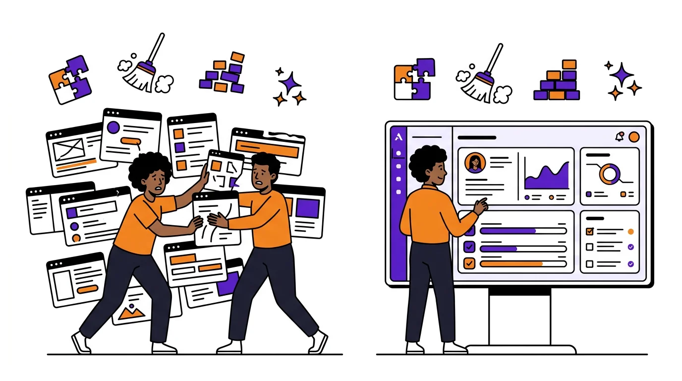 Illustration of connected working tools