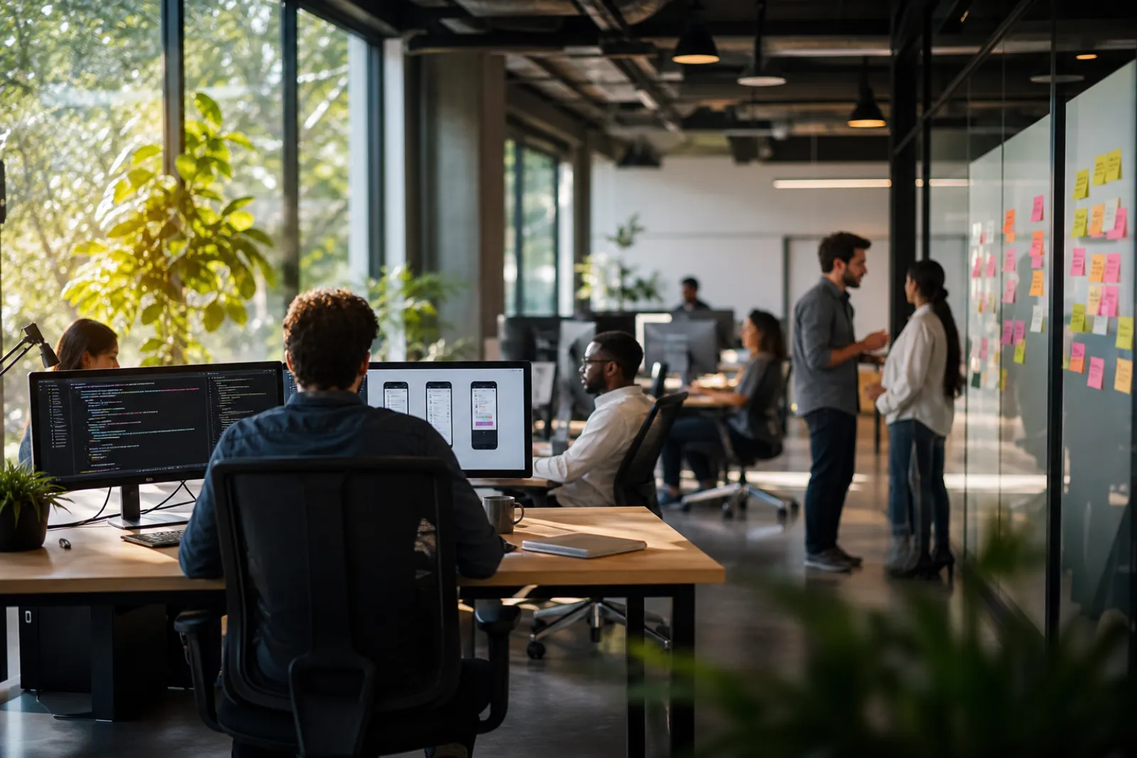 Product & Engineering team at work
